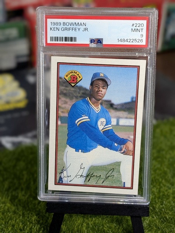 1989 Bowman #220 – Ken Griffey Jr. RC – Seattle Mariners – HOF – PSA 9 MINT
