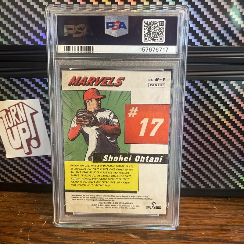 2022 Panini Donruss - Marvels Shohei Ohtani #M-9 /999 view 2