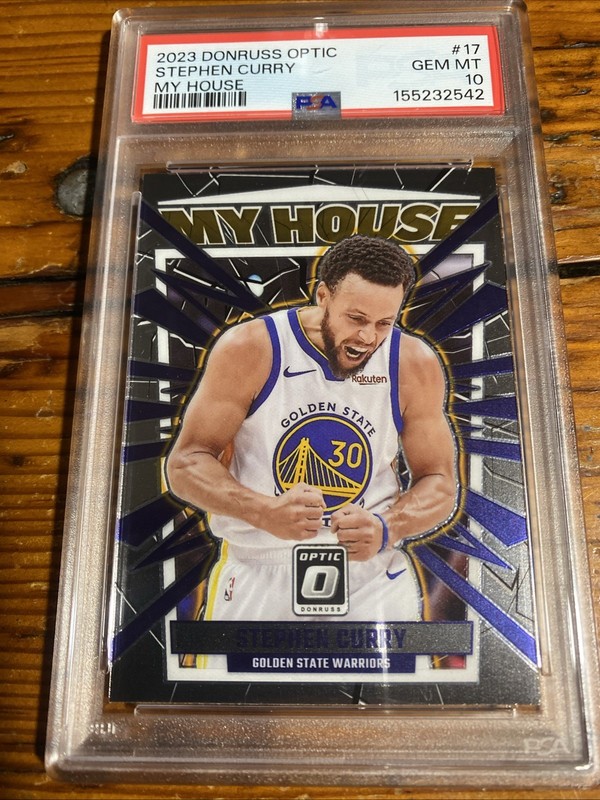 2023-24 PANINI DONRUSS OPTIC STEPHEN CURRY MY HOUSE #17 PSA 10 Warriors