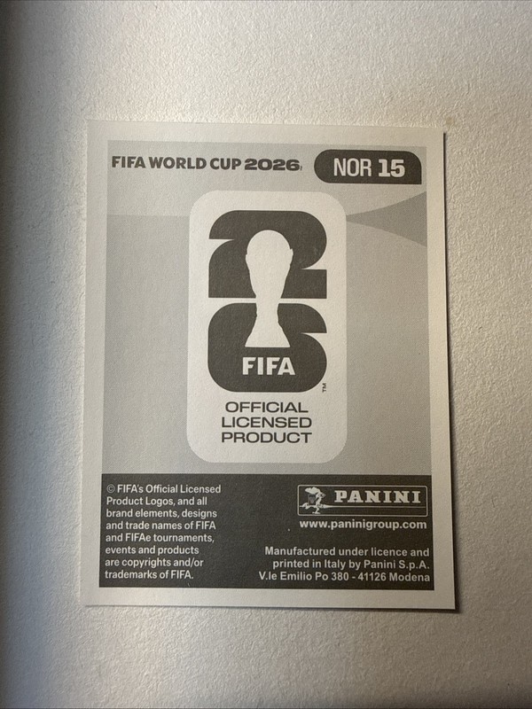 Panini FIFA World Cup 2026  Erling Haaland Norway NOR 15 view 2