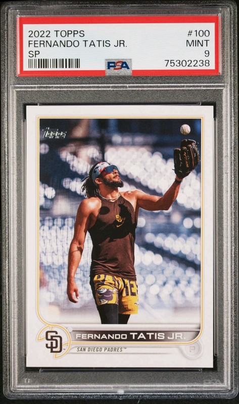 2022 TOPPS #100 FERNANDO TATIS JR. SP PSA9