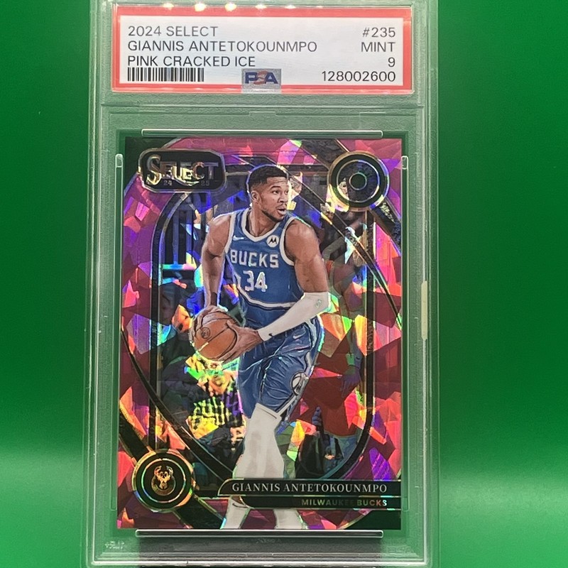 2024-25 Panini Select - Courtside Giannis Antetokounmpo #235 Pink Ice /99 PSA 9