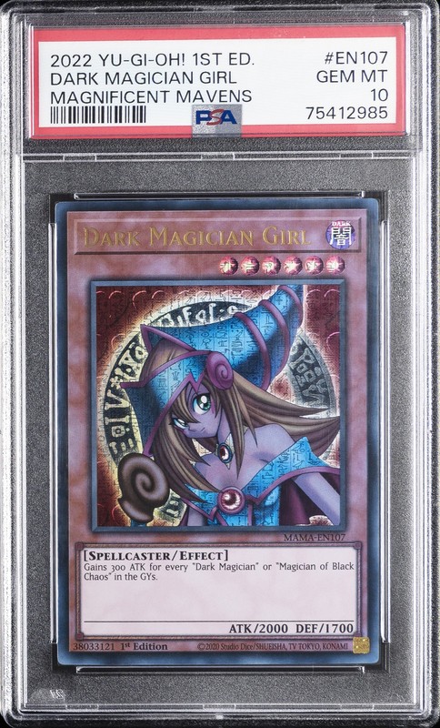 Dark Magician Girl MAMA-EN107 1st Edition Ultra Pharaoh's Rare Yugioh PSA 10