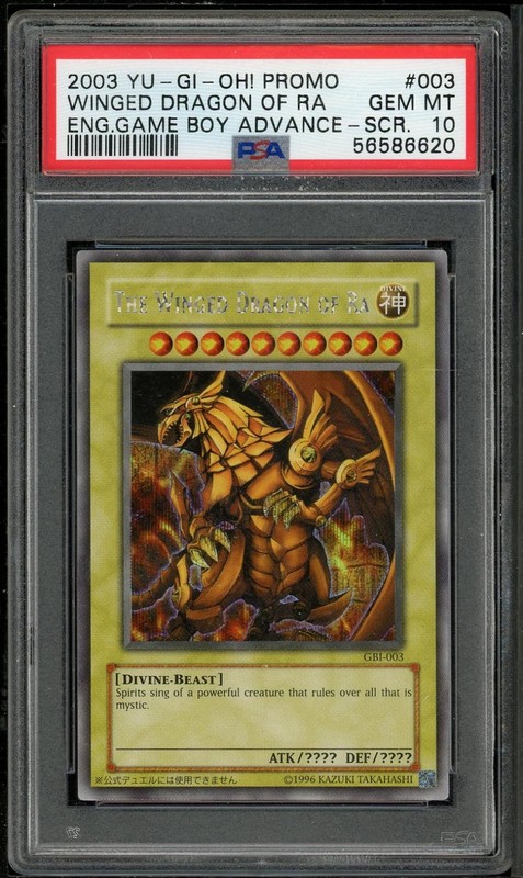 The Winged Dragon Of Ra GBI-003 Secret Rare Promo Yugioh PSA 10 *620