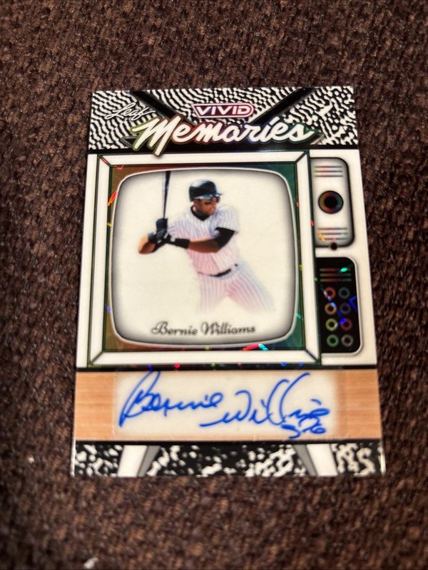 2025 Leaf Vivid Baseball Bernie Williams Auto Memories 1/1