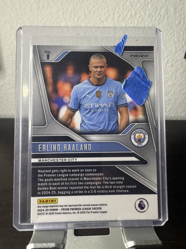 2024-25 Panini Prizm Premier League - Erling Haaland #9 Red Mosaic Prizm