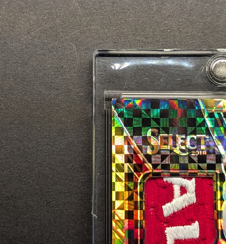 CALVIN RIDLEY Auto 2019 Select Gold Power Prizm Nasty Logo Patch SSP /5  view 2