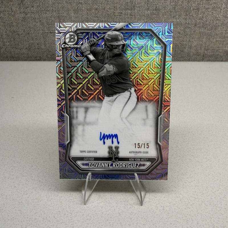 🔥2026 Topps Bowman Chrome Yovanny Rodriguez Mega Mojo Auto 15/15 #BMA-YRO🔥