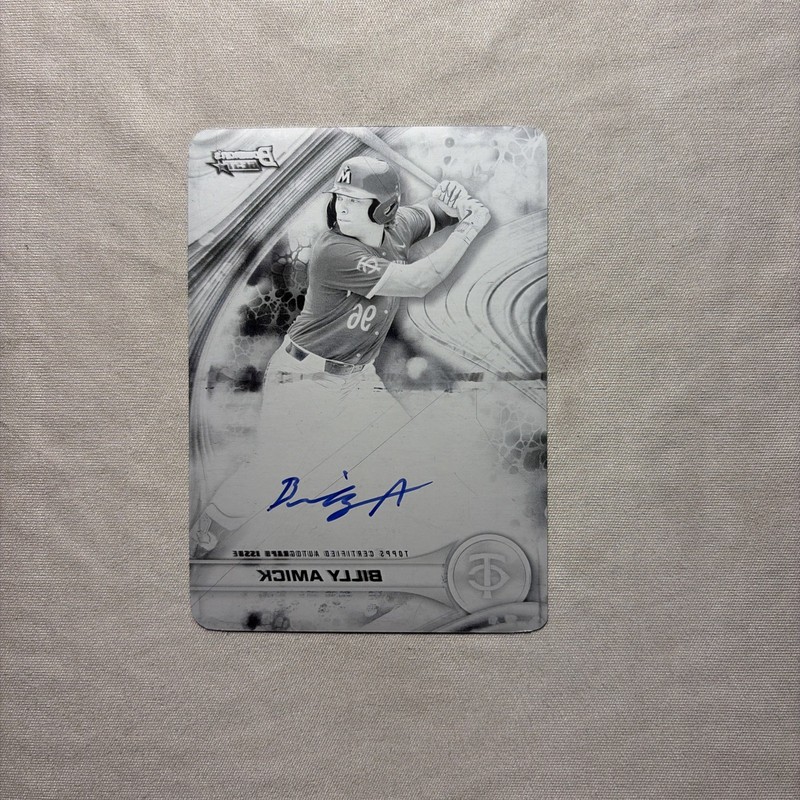 2024 Bowman’s Best Billy Amick Black Printing Plate 1/1 Auto view 1