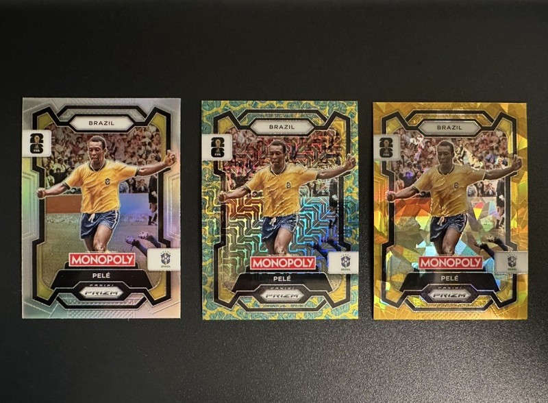 🇧🇷 2026 Panini Prizm FIFA Monopoly PELÉ World Cup HAT TRICK Mojo Gold Silver!