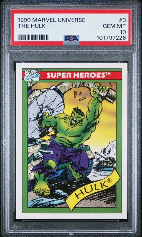 1990 Impel Marvel Universe #3 The Hulk PSA 10