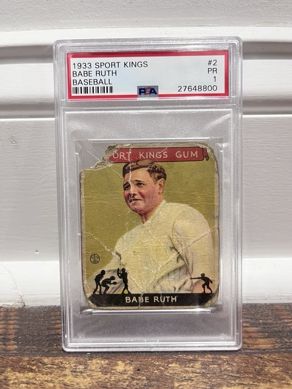 1933 Goudey Sport Kings #2 Babe Ruth - PSA 1