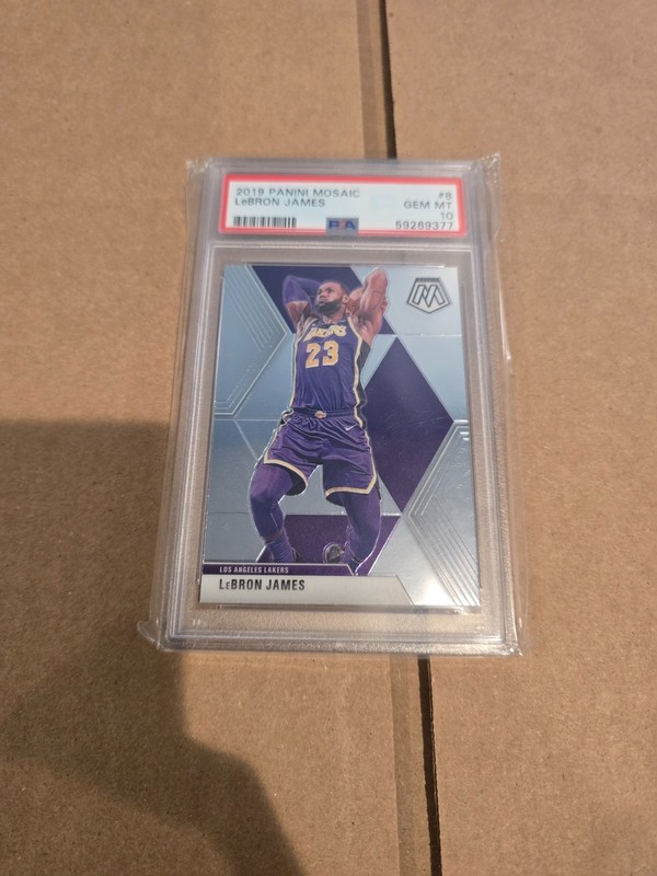 2019-20 Panini Mosaic - LeBron James #8 - PSA 10 - GEM MT - Lakers