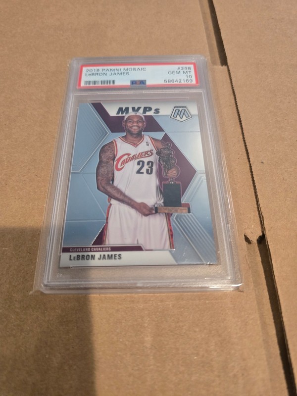 2019-20 Panini Mosaic - MVPs LeBron James #298 - PSA 10 GEM MT - Cavaliers