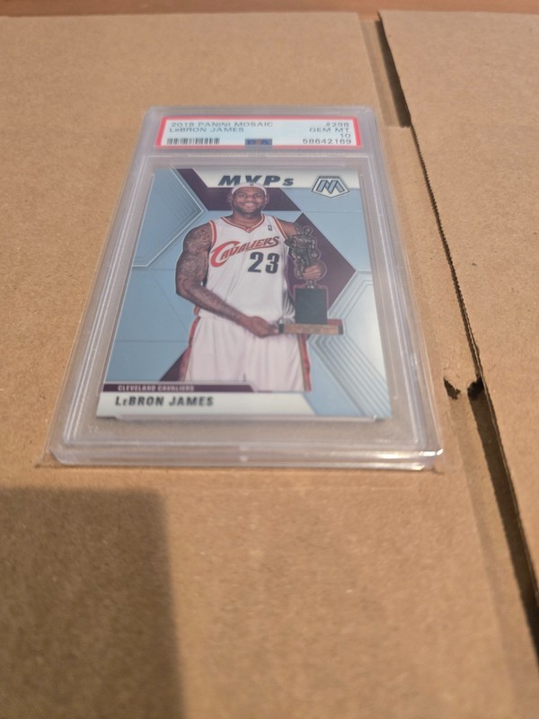 2019-20 Panini Mosaic - MVPs LeBron James #298 - PSA 10 GEM MT - Cavaliers view 2