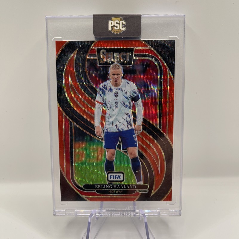 2024-25 Panini Select FIFA Mezzanine Red Wave Prizm /59 Erling Haaland #183 04ae