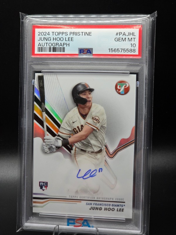 2024 Topps Pristine Jung Hoo Lee RC Rookie Auto Autograph #PAJHL PSA 10 GEM MT