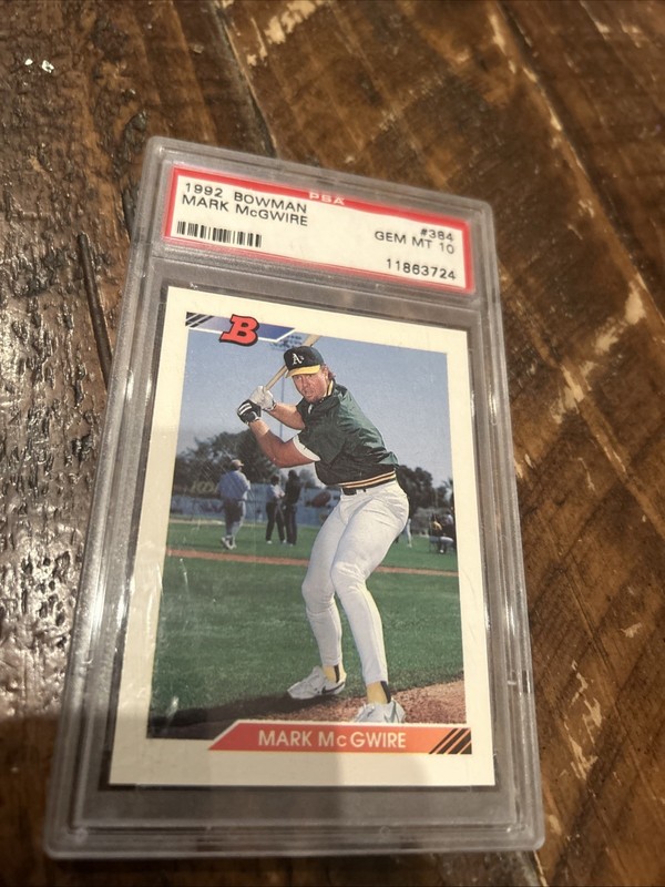 1992 Bowman #384 Mark McGwire Athletics PSA 10 GEM MINT