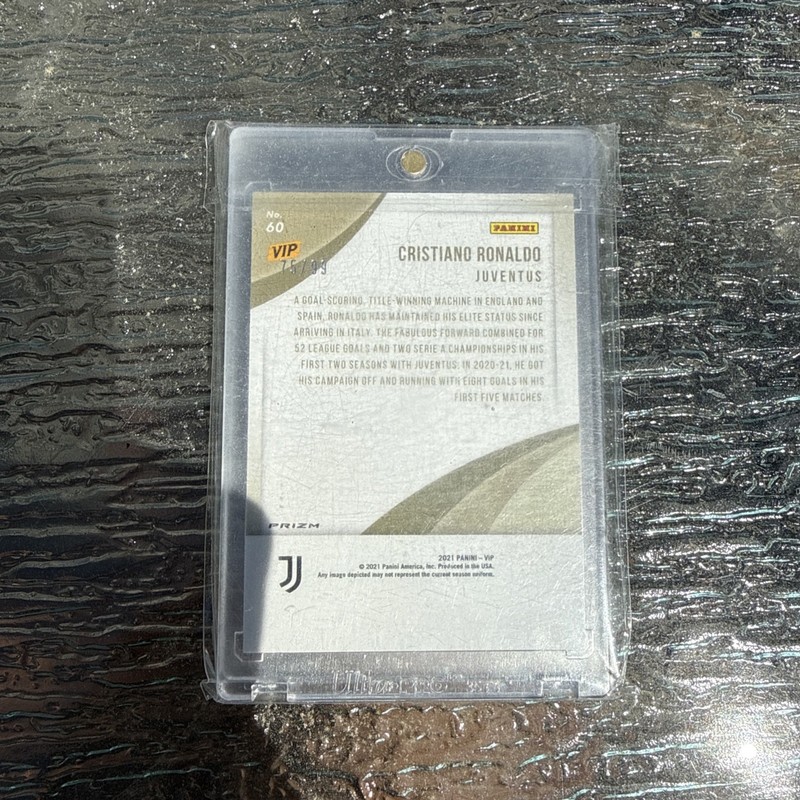 2020-21 PANINI VIP SILVER CRACKED ICE PRIZM Cristiano Ronaldo /99 view 2