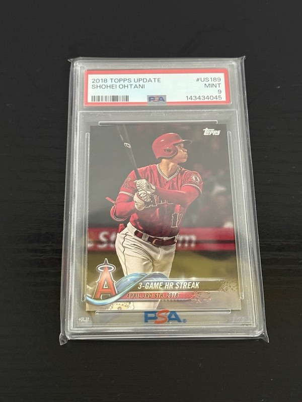2018 Topps Update Shohei Ohtani #US189 (RC) PSA 9 MINT 🔥