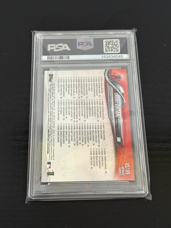 2018 Topps Update Shohei Ohtani #US189 (RC) PSA 9 MINT 🔥 view 2