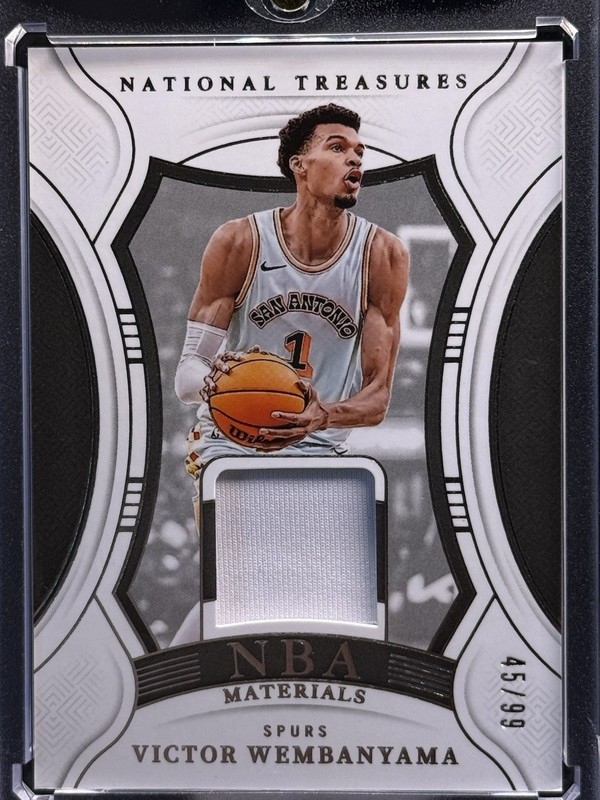 2024-25 NATIONAL TREASURES #NBA-VWB MATIERIALS GAME USED /99 VICTOR WEMBANYAMA