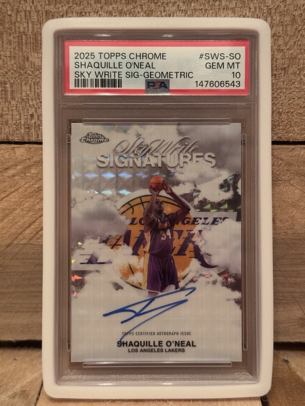 2025-26 Topps Chrome Shaquille O'Neal SkyWrite Geometric Auto #SWS-SO PSA 10