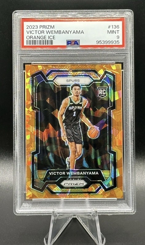 PSA 9 Victor Wembanyama 2023-24 Orange Ice Prizm RC