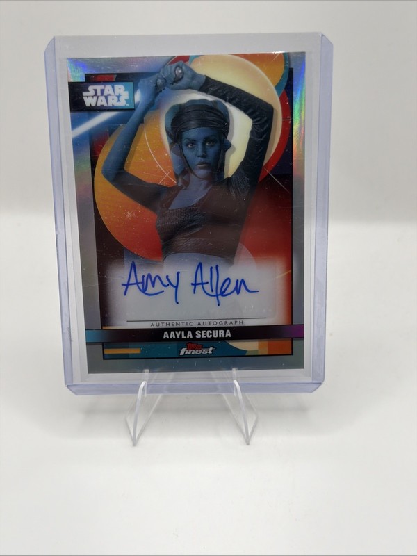 2025 Topps Star Wars Smuggler's Outpost Finest Amy Allen as Aayla Secura AUTO