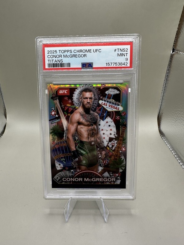 2025 Topps Chrome - Connor McGregor Titans #TNS-2 PSA 9