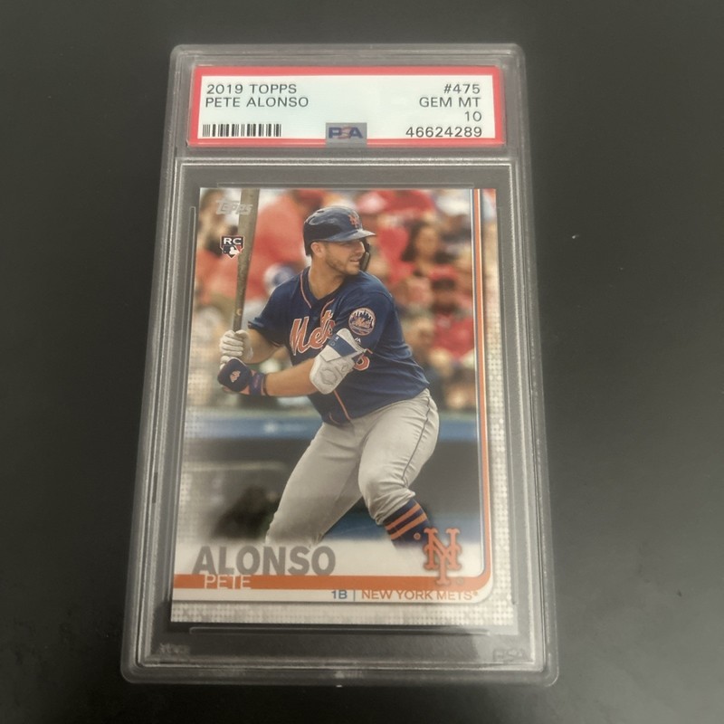 2019 Topps Pete Alonso #475 RC PSA 10 view 1