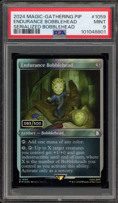 Magic The Gathering MTG Endurance Bobblehead PIP Serialized 093/500 #1059 PSA 9