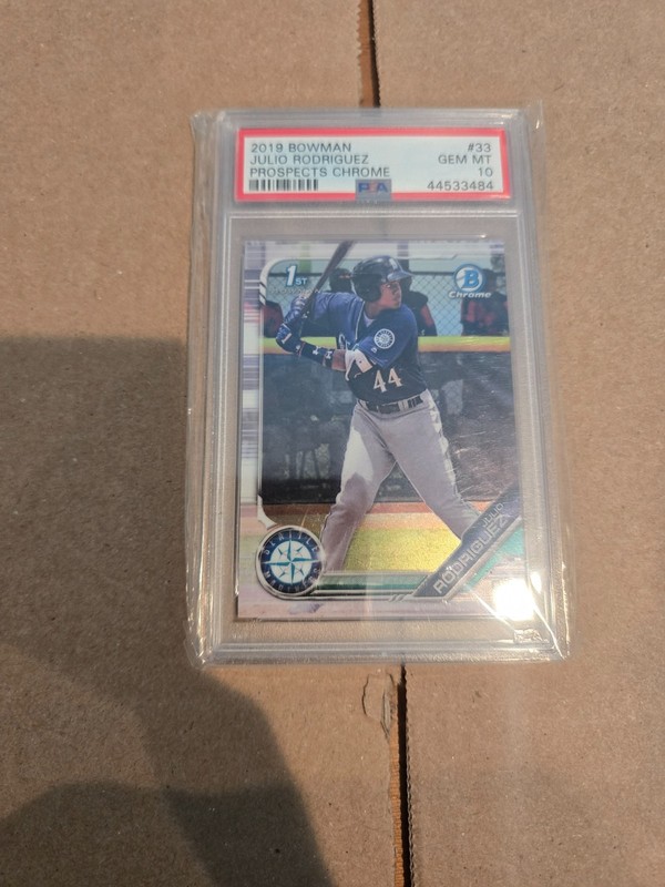 2019 Bowman - Chrome Prospects Julio Rodriguez #BCP-33 (RC) - PSA 10 GEM MT