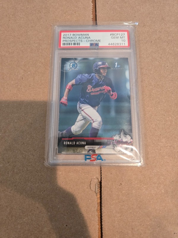 2017 Bowman - Chrome Prospects Ronald Acuña Jr. #BCP127 (RC) - PSA 10 GEM MT