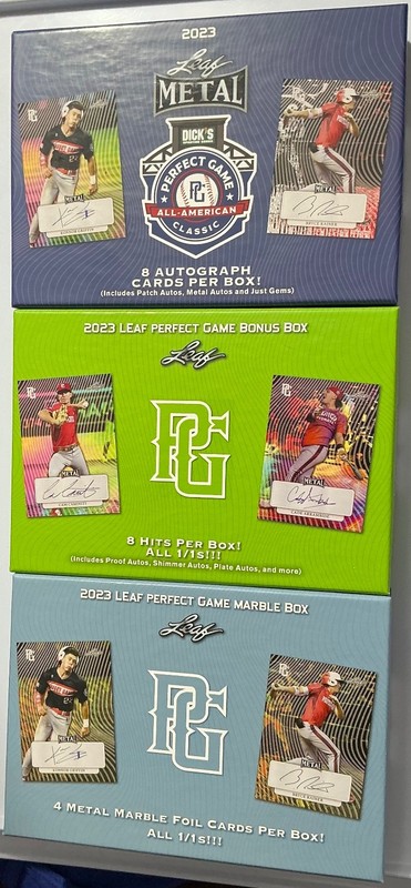 🔥⚾️Assorted 2023-2024 Leaf Perfect Game/Futures⚡️Autos⚡️Many1/1’s ⚾️🔥