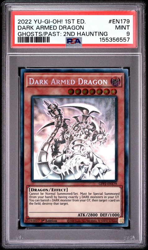 Dark Armed Dragon GFP2-EN179 1st Edition Ghost Rare Yugioh PSA 9 *557