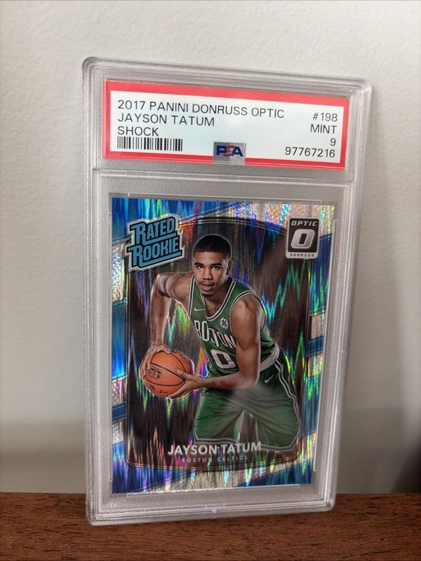 2017-18 Panini Donruss Optic Rated Rookie Jayson Tatum #198 PSA 9