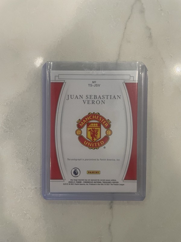 2020-21 Panini Chronicles Treasured Signatures Juan Sebastian Veron #TS-JSV /500 view 2