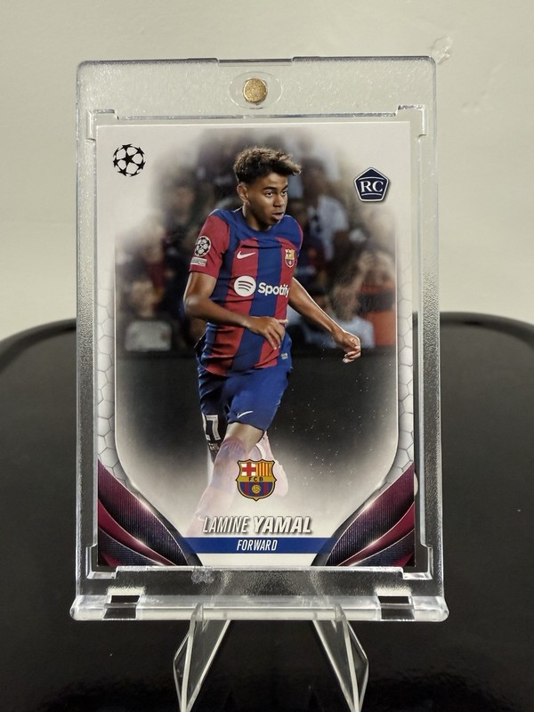 Lamine Yamal Rookie RC 2023-24 Topps UEFA #64 FC Barcelona