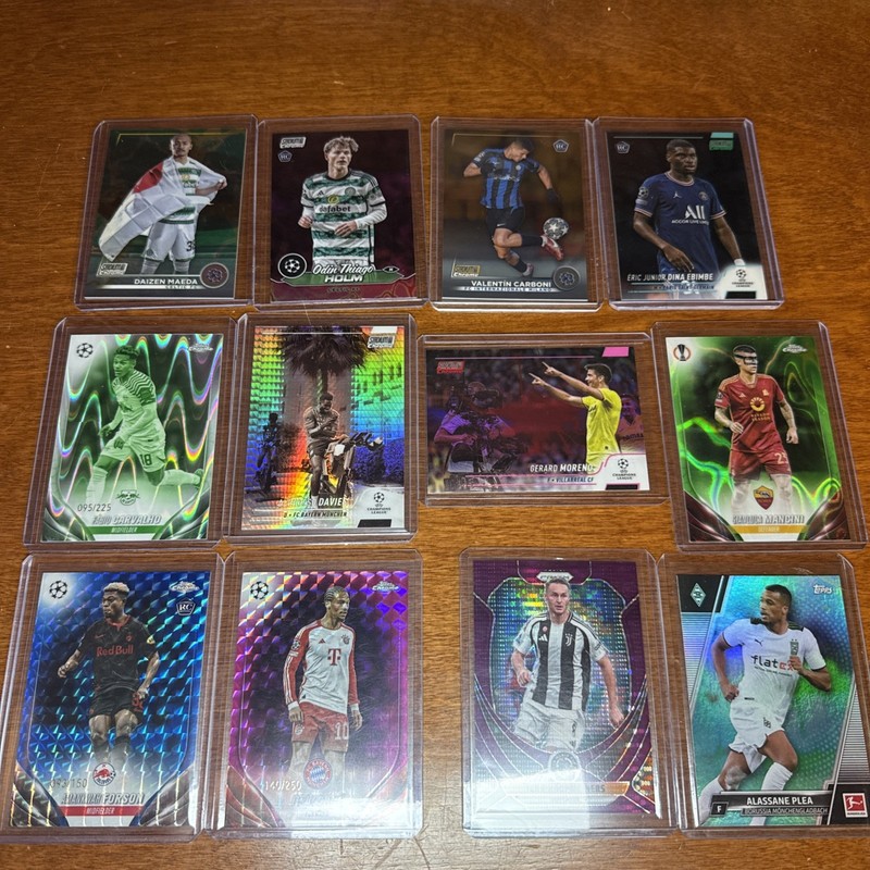 Topps Chrome UEFA Stadium Club, Panini Prizm Soccer, /50, /75, /150 & RC Lot