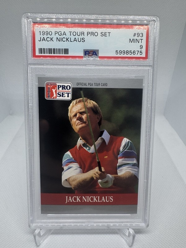 Jack Nicklaus 1990 Pro Set PGA Tour #93 HOF PSA 9 Mint GOAT
