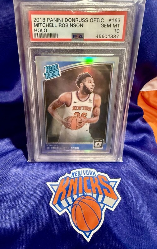 2018 Donruss Optic Mitchell Robinson #163 HOLO REFRACTOR PSA 10 GEM MT