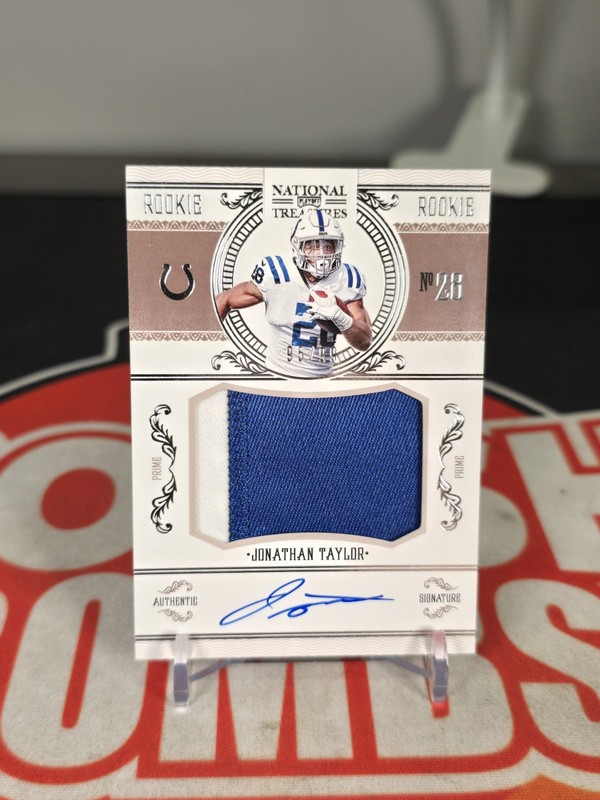 2020 Panini National Treasures - Rookie Patch Auto Jonathan Taylor RPA /99