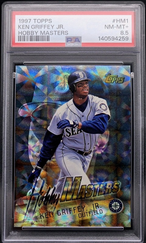1997 Topps Ken Griffey Jr Hobby Masters Insert #HM1 PSA 8.5 MINT Mariners HOF