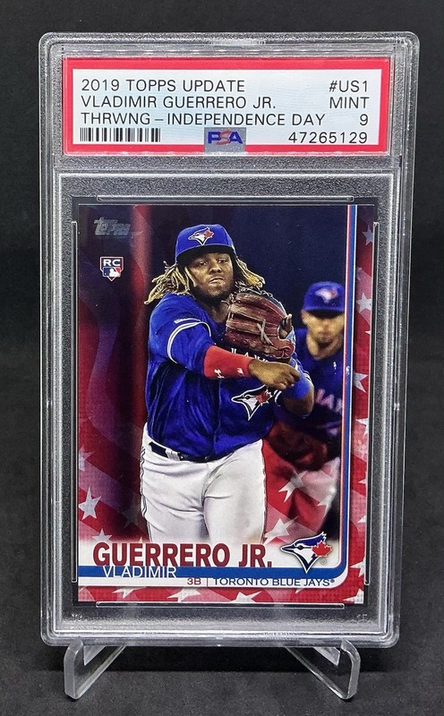 2019 Topps Update #1 Independence Day Vladimir Guerrero Jr. RC # /76 #US1 PSA 9