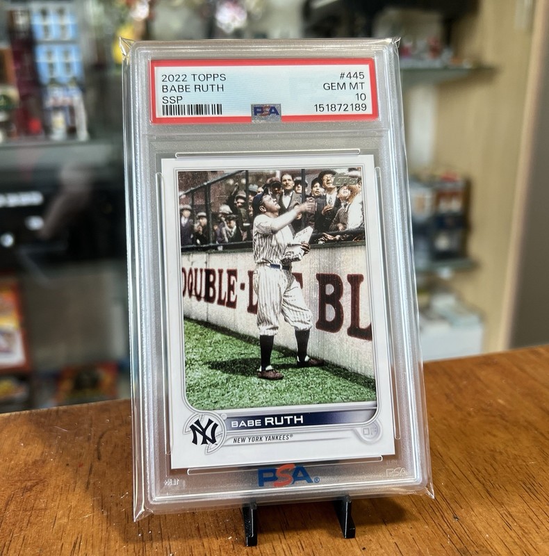 Rare PSA 10 Babe Ruth SSP 2022 Topps Series 2 #445 Great Candy Bar Story *READ*