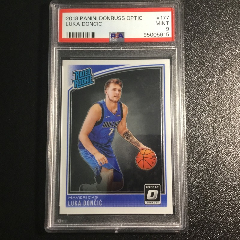2018-19 Panini Donruss Optic Rated Rookie Luka Dončić #177 PSA 9