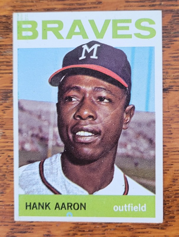 1964 Topps Hank Aaron #300 PSA VG HOF Braves Vintage Baseball Card