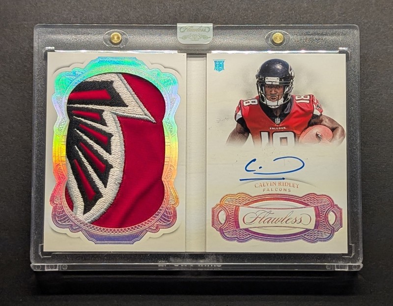 CALVIN RIDLEY Rookie Auto 2018 Flawless Booklet Nasty Logo Patch SSP /10 RPA