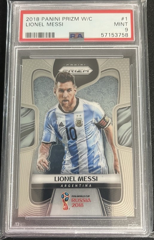 2018 Panini Prizm World Cup - Lionel Messi #1 - PSA 9
